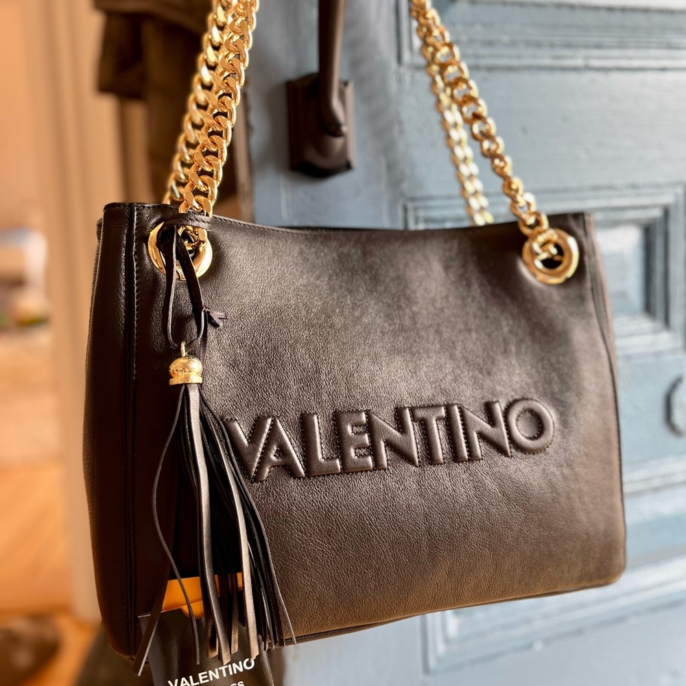 Valentino black leather handbag